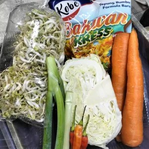 1 ( PAKET ) BAHAN BAKWAN & TEPUNG KOBE BAKWAN