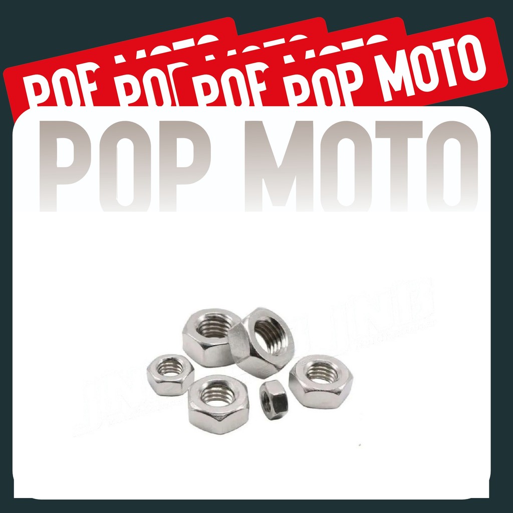 Mur Hex Stainless SUS304 M12 HALUS Drat 1.25