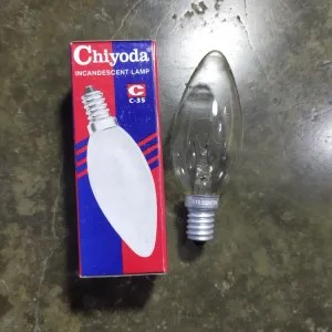 lampu candle chiyoda E14 cahaya kekuningan 15watt