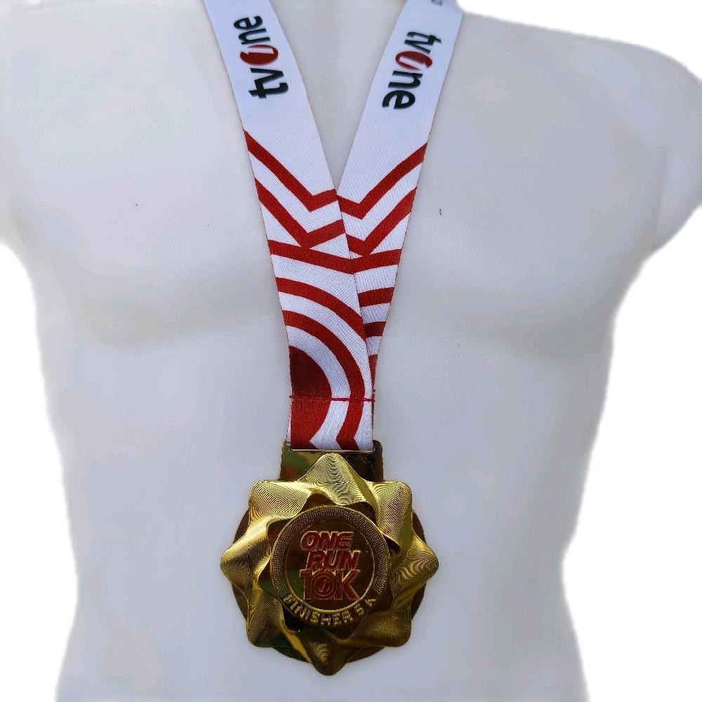 Medali Lari Unik Event one run 10k -5k Running - Medali Finisher- Medal Lari Original - Medali Panja