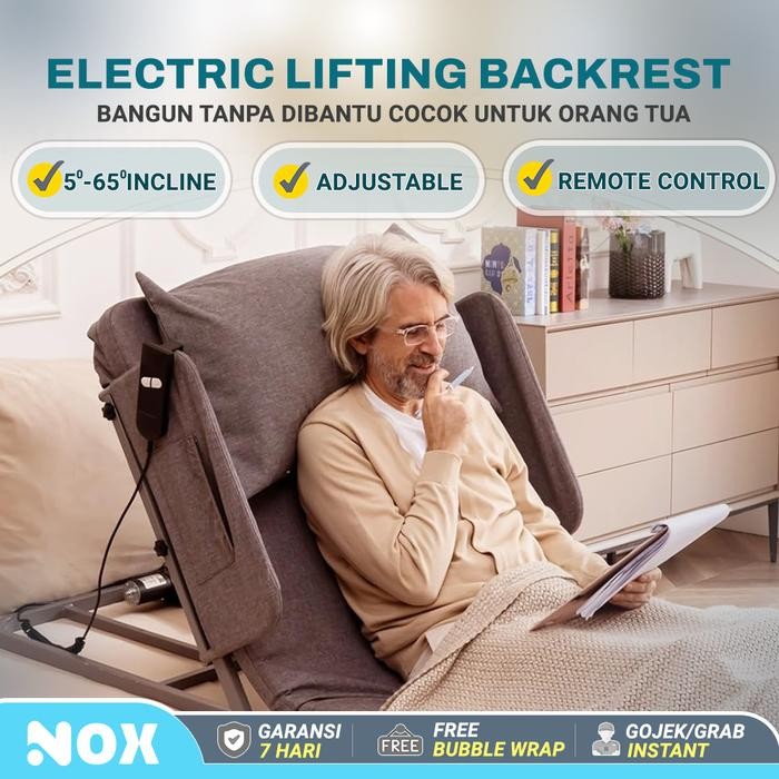PREMIUM Electric backrest buat orang tua ranjang pasien rumah sakit otomatis