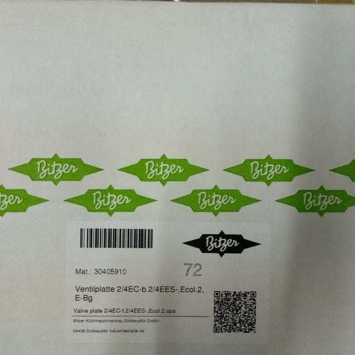 valve plate bitzer 2EC / 4EC atau 2EES / 4EES