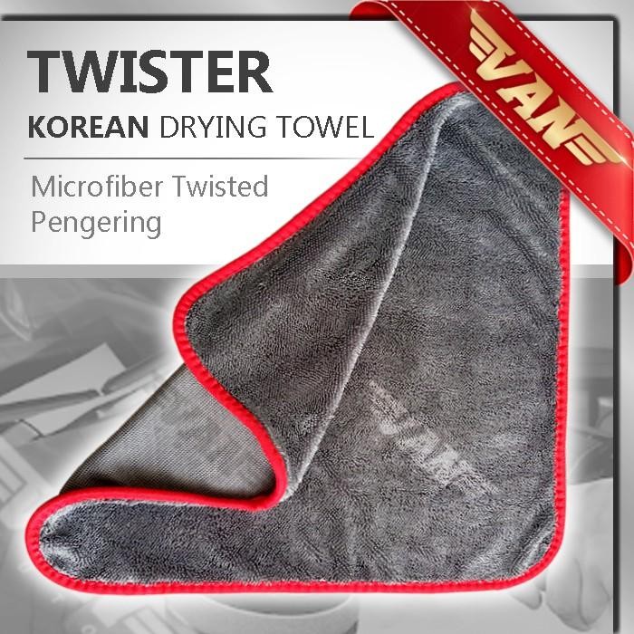 MICROFIBER TWISTER KOREAN DRYING TOWEL / KOREAN TWISTED MICROFIBER PENGERING MOBIL