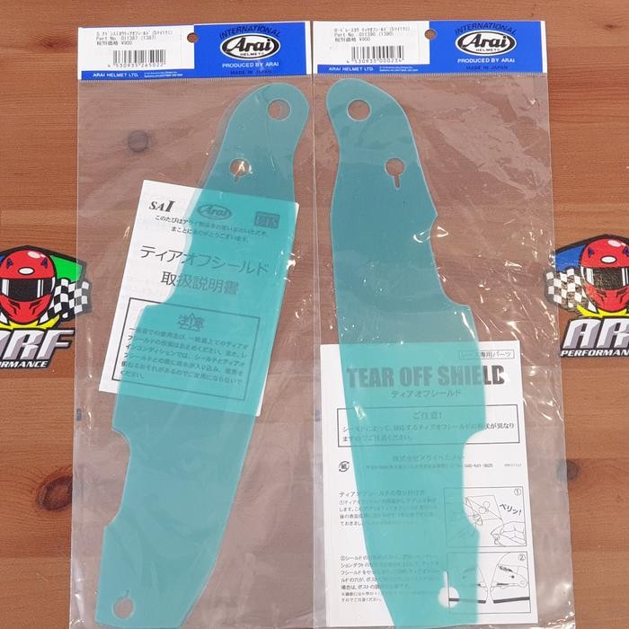 Tear Off Film Arai Rx7 Rr4 Rr5 Astro Iq Astro Tr Rapide Ir Rapide Sr