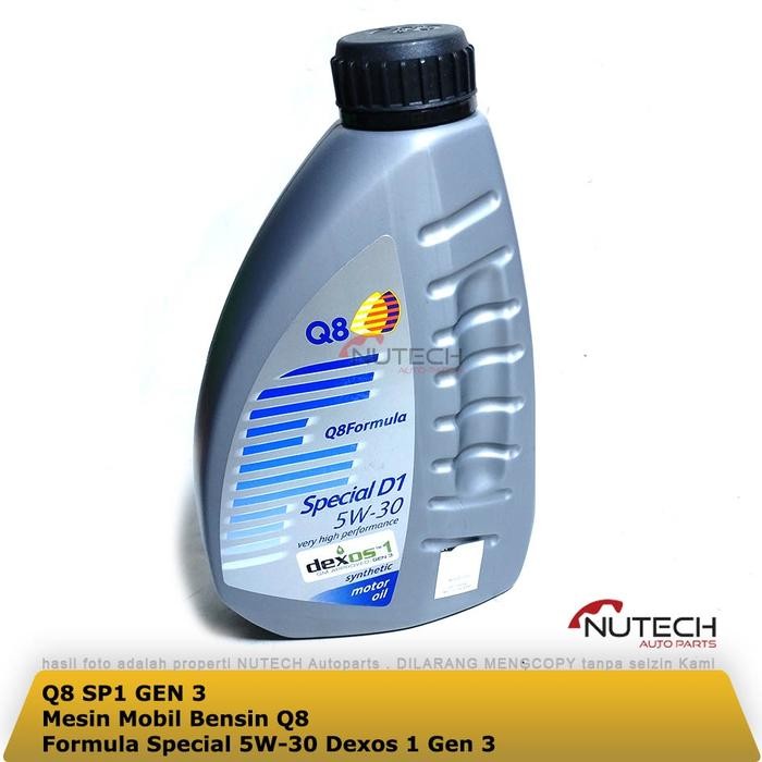Jual Oli Mesin Mobil Bensin Q8 Formula Special D1 5W-30 5W30 Dexos 1 Gen 3