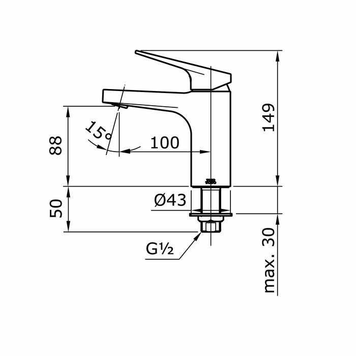 Kran Wastafel Toto Tx 109 Lrs / Keran Wastafel Toto Tx109Lrs