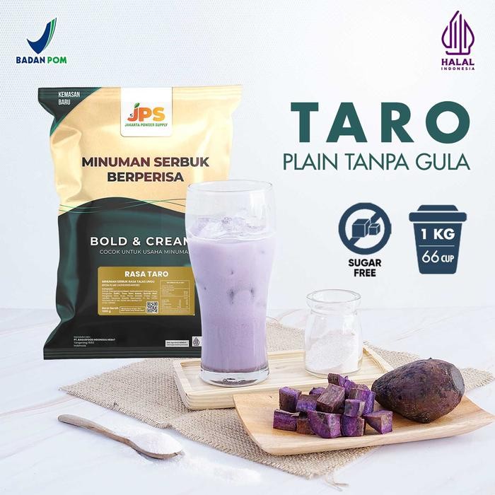 

Tersedia Bubuk Minuman Taro Plain 1Kg - Powder Instan Kekinian Milk Tea