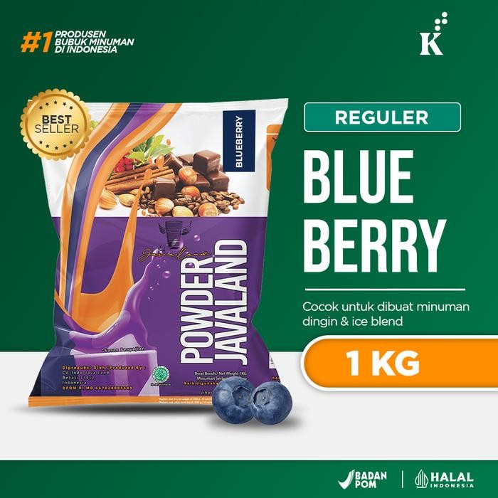

Tersedia Javaland Bubuk Minuman Blueberry Bubble Drink Powder 1Kg Cocok Minuman Dingin & Ice Blend