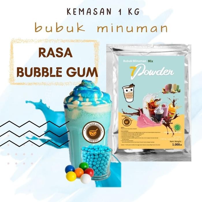 

Tersedia Bubuk Minuman 7 Rasa Bubble Gum Mix 1Kg - Shopee