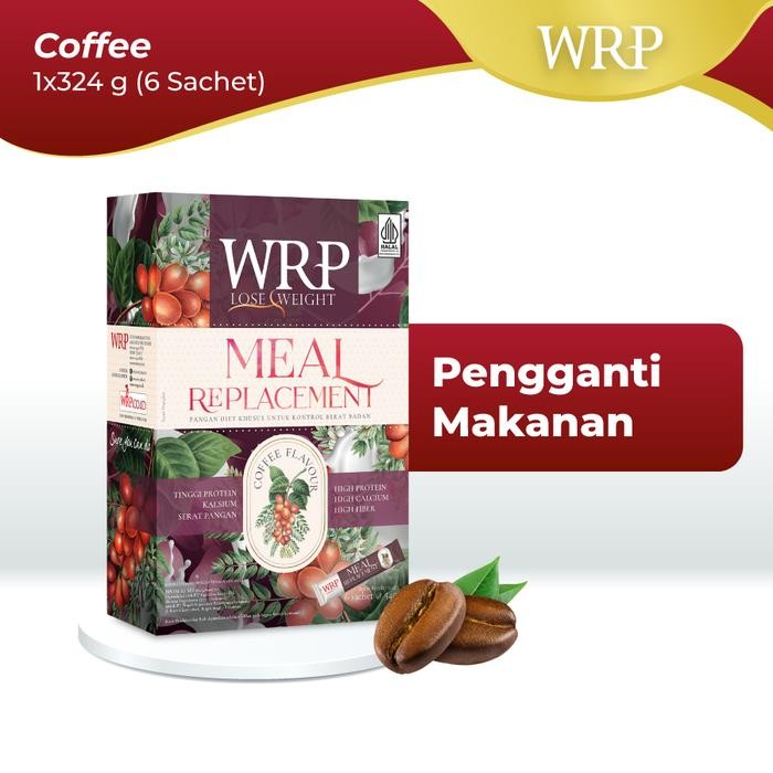 

Tersedia WRP Meal Replacement Coffee 324g - Minuman Pengganti Makan Kopi
