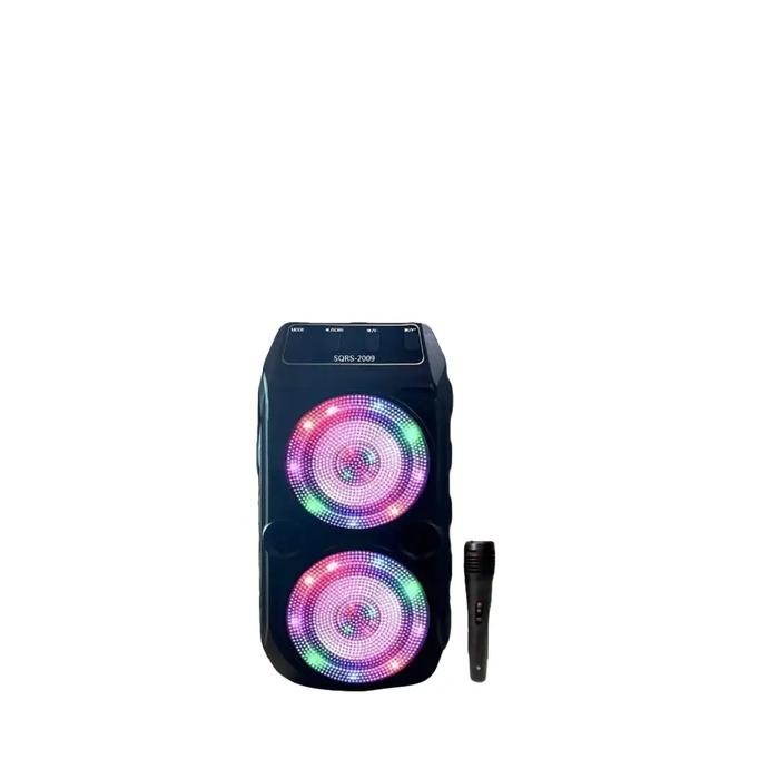 Promo Portable Bluetooth Speaker 2 Bass 4 Inch Led Multimedia