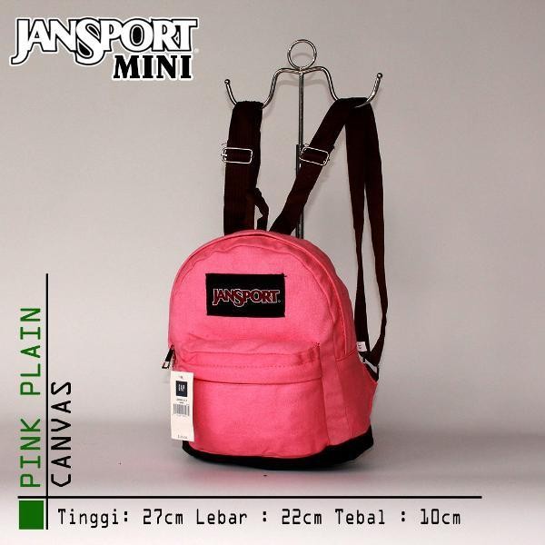 ORIGINAL TAS RANSEL MINI JANSPORT WATEROOF ** PEACH READY STOCK
