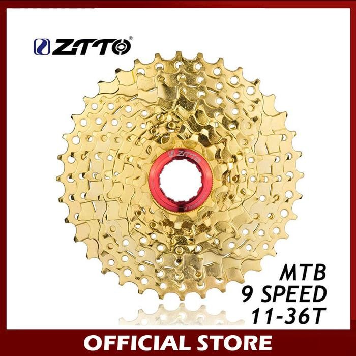 Polygon Exotic - Sprocket 9 Speed 11-36T Gold Gear Sepeda Lipat Mtb