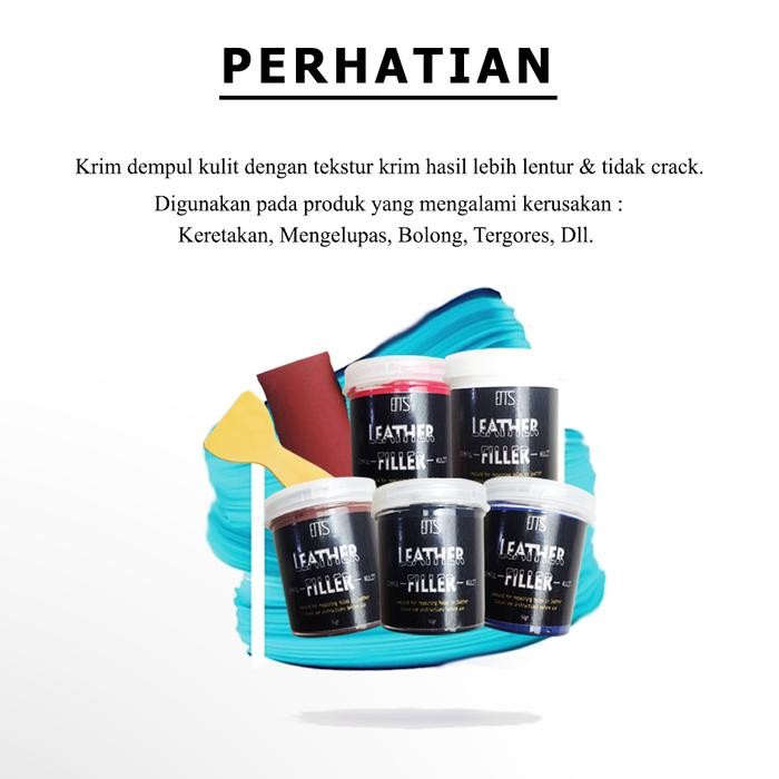 TERLARIS Dempul Kulit / Leather Filler / Dempul Sepatu Kulit atau Kulit Sintetis / Dempul Tas Kulit