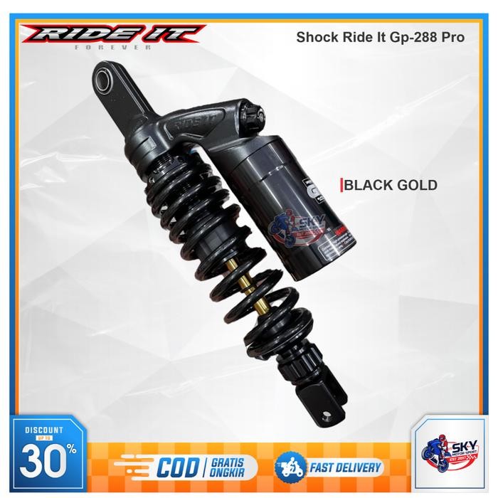 Shock Breaker Ride It GP 288 310 330 mm Vario Scoopy Beat Mio Original