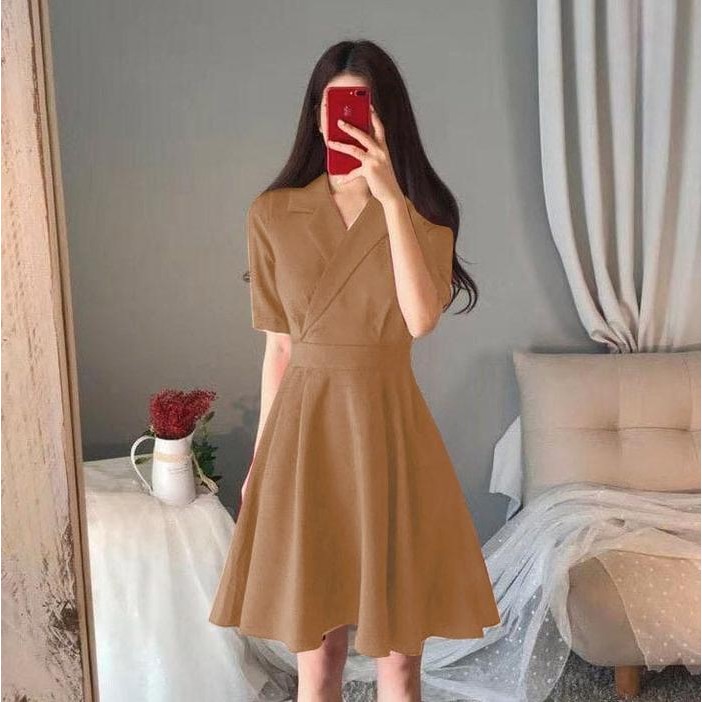 sadona dress korea wanita model pita belakang