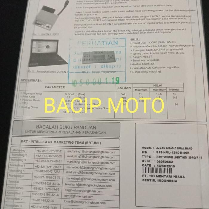 ECU BRT JUKEN 5 YAMAHA VIXION NVL R15 TYPE DUALBAND