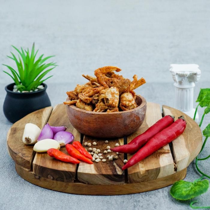 

Baby crab geprek crispy 1kg Food Snack Pedas Cemilan Keripik Goreng Ayam