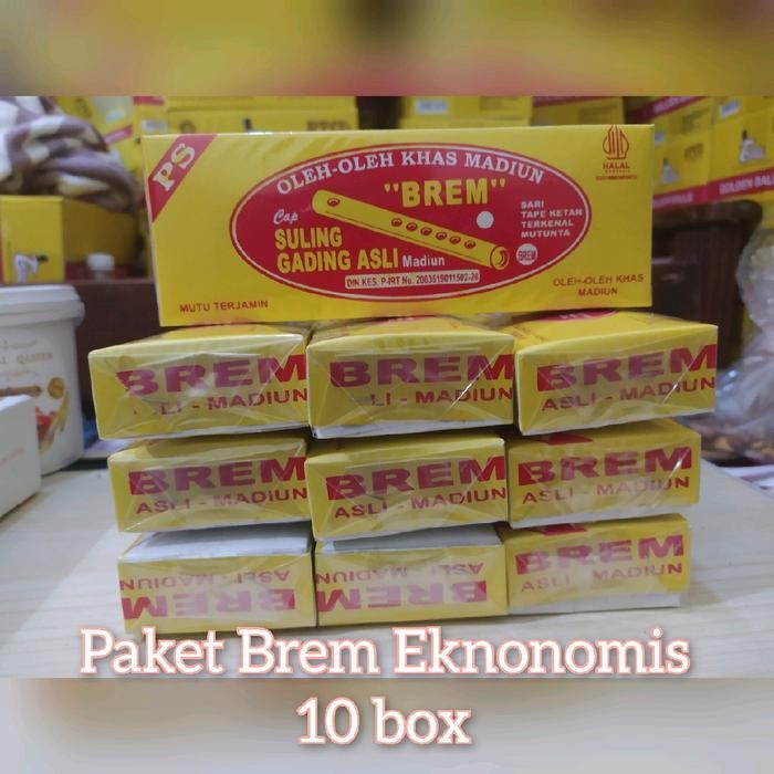 

Paket Brem Madiun ekonomis 10 Box Oleh oleh khas Madiun Alami Jajanan Food Manis grosir camilan
