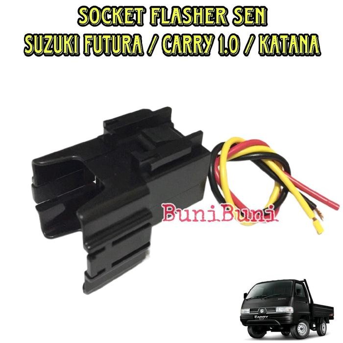 Jual Socket / Soket Dudukan Flasher Otomatis Sen Untuk Mobil Carry 1.0 / Futura / Katana / T120Ss