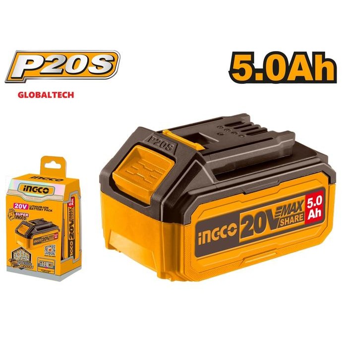 Ingco Battery Baterai Power Tools Ingco P20S 20V Li-Ion Battery Ingco