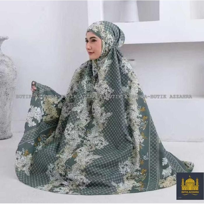 BUTIK AZZAHRA MUKENA COUPLE IBU ANAK ALENA 2IN1 RESLETING TRAVEL KATUN KRO