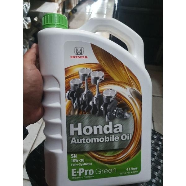 Jual Oli Mesin 4L E-Pro Epro Green Hijau 10W-30 Fully-Synthetic Semua Tipe Honda Kemasan Galon