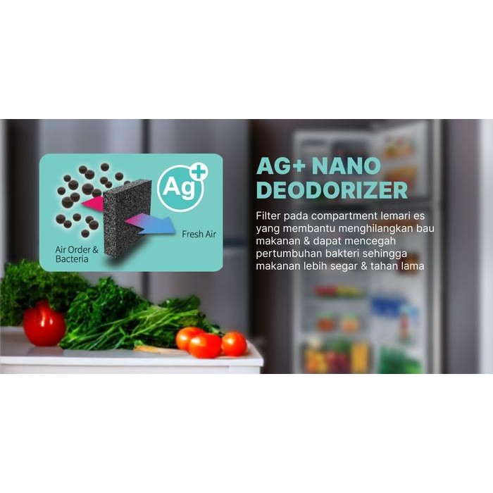 Kulkas 2 Pintu Sharp Sj-420Gp-Sd - Plasmacluster Ion - Jabodetabek