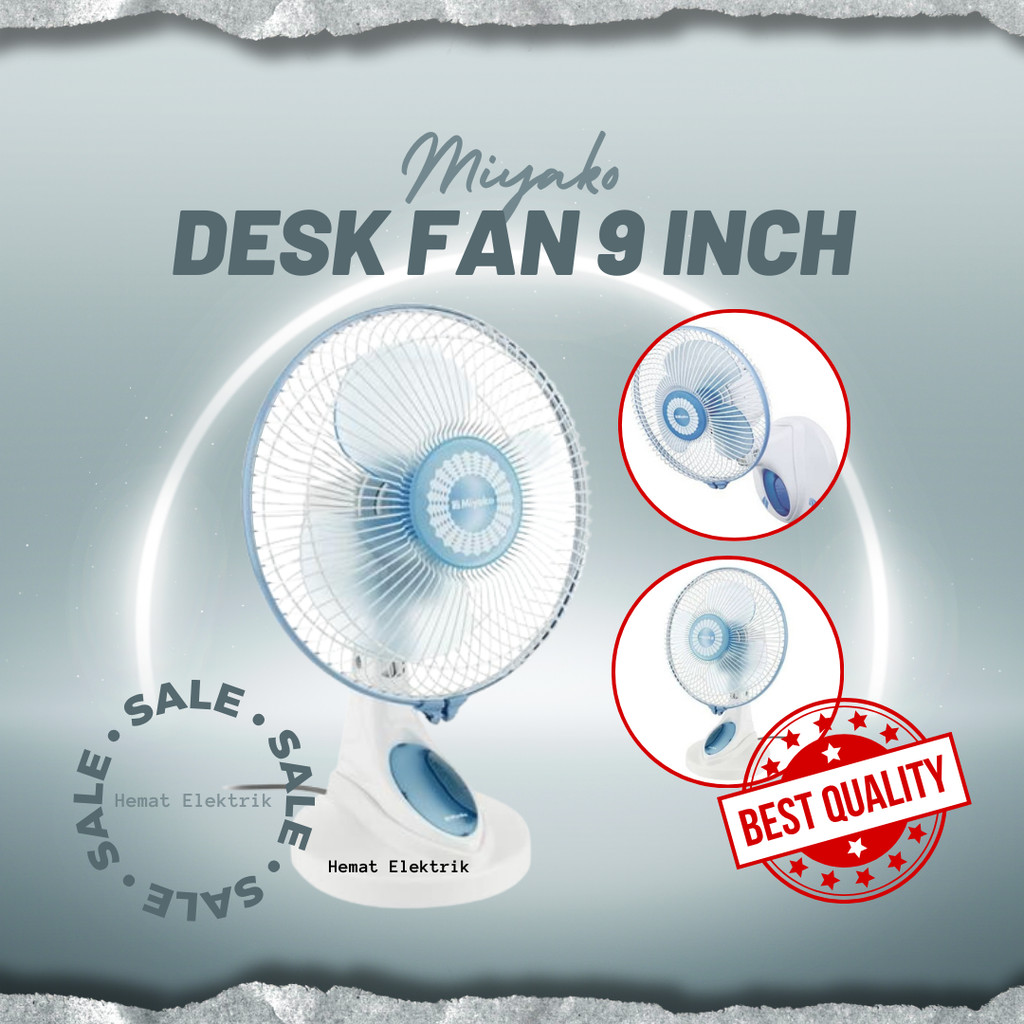 KIPAS ANGIN MEJA KAD-1227 B GB MIYAKO /KIPAS ANGIN BERDIRI KAD1227B / DESK FAN MIYAKO KAD 1227 B GB