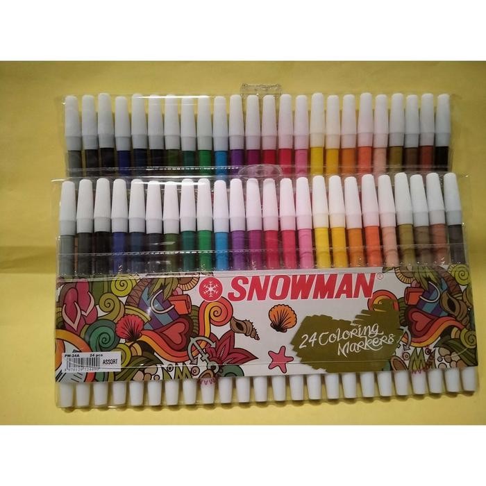 

Bisa Termin! Spidol Warna Warni 1 Set Lengkap Snowman Pastel Pw24A Pw 24A Pw-24A