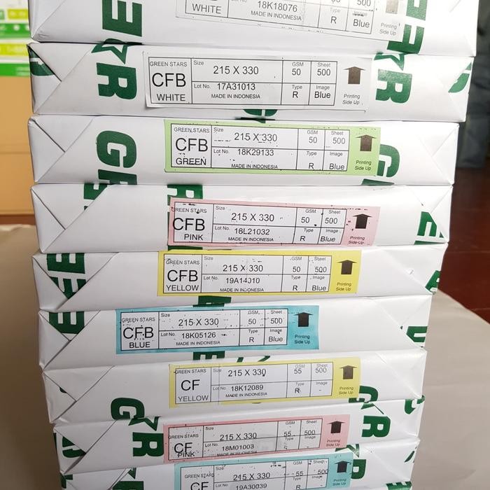 Ncr Gs Green Star Middle Merah F4 Kertas Karbon Nota Kontan