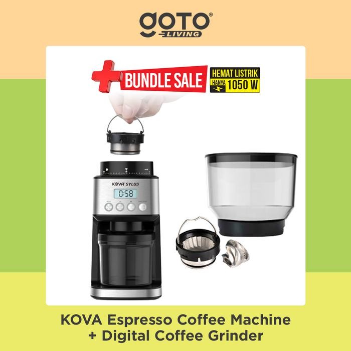 Kova Bundling Espresso Maker Coffee Grinder Mesin Biji Kopi
