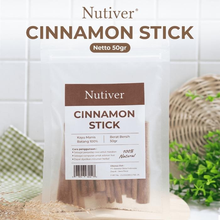 

Nutiver Kayu Manis Batang Cinnamon Stick Rempah Kayu Manis Bumbu Dapur - 50 gram