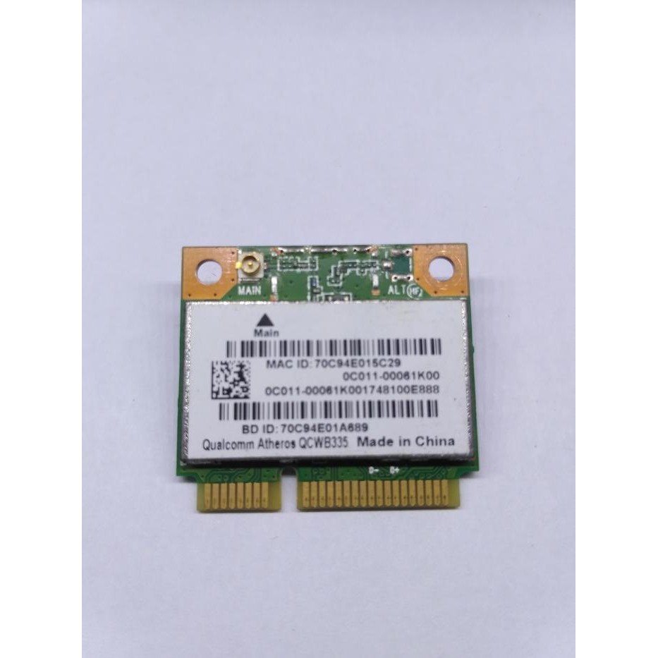 WIFI CARD ATHEROS QCWB335 802.11N WIRELESS BT4.0 PCIE HALF WCBN612AH