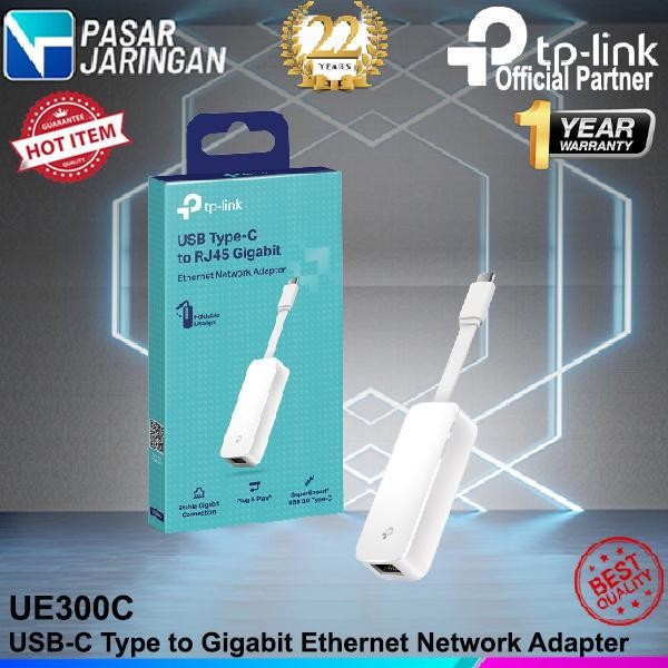 TP-LINK UE300C USB TYPE-C TO RJ45 GIGABIT ETHERNET NETWORK ADAPTER