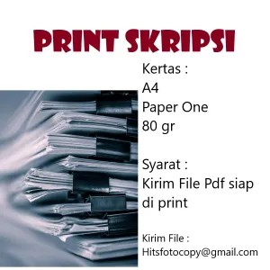 Cetak Print Skripsi Paper One 80 gr