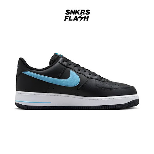 NIKE Air Force 1 07 Low Black University Blue Sepatu Sneakers Pria - HF3839001 - Size 44