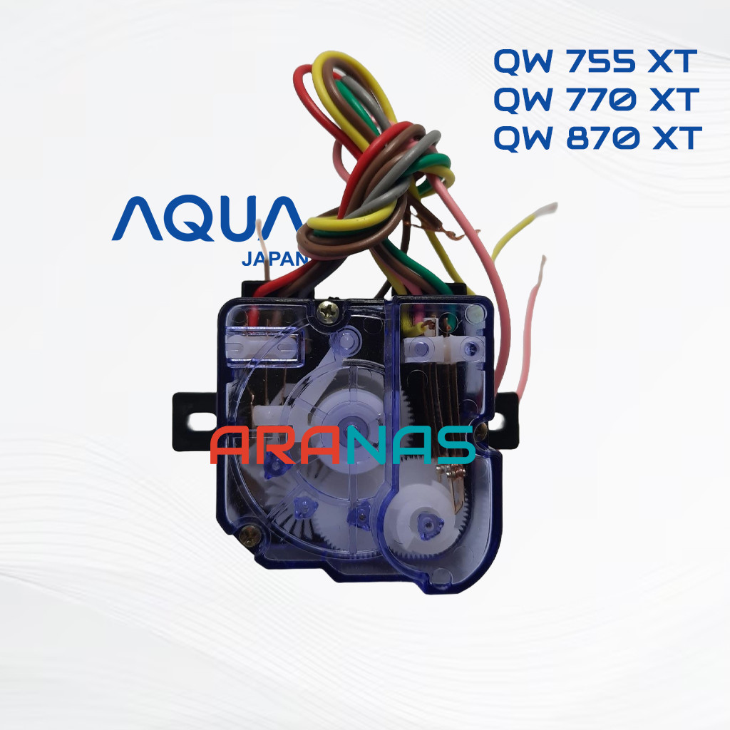 TIMER WASH AQUA JAPAN 7 Kg QW755XT QW770XT QW870XT Putaran Pencuci Mesin Cuci 2 Tabung Penggiling 6 