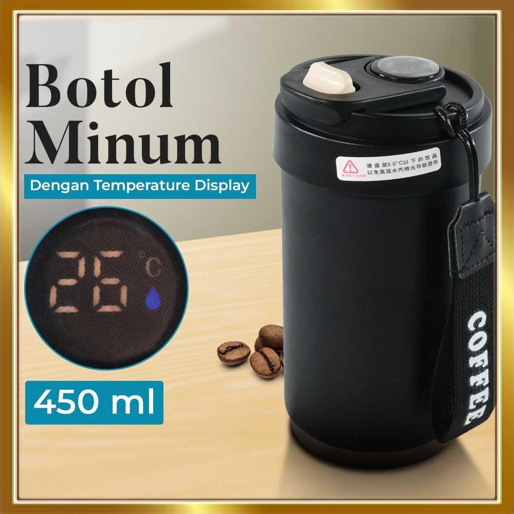 WMYG Botol Minum Tumbler Suhu Smart LCD Display Stainless Steel 450ml - WM-8001