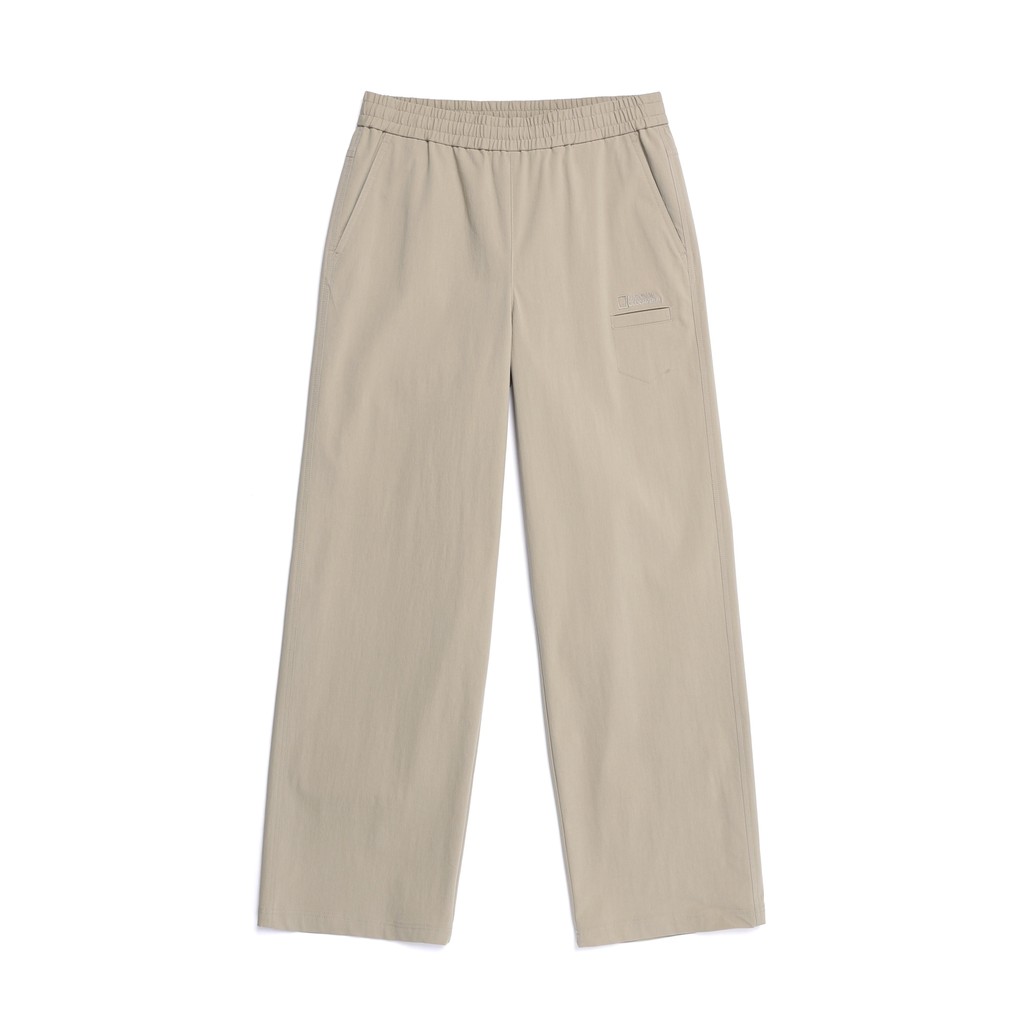 National Geographic Women Woven Semi-Loose Pants - Celana Mourning Beige
