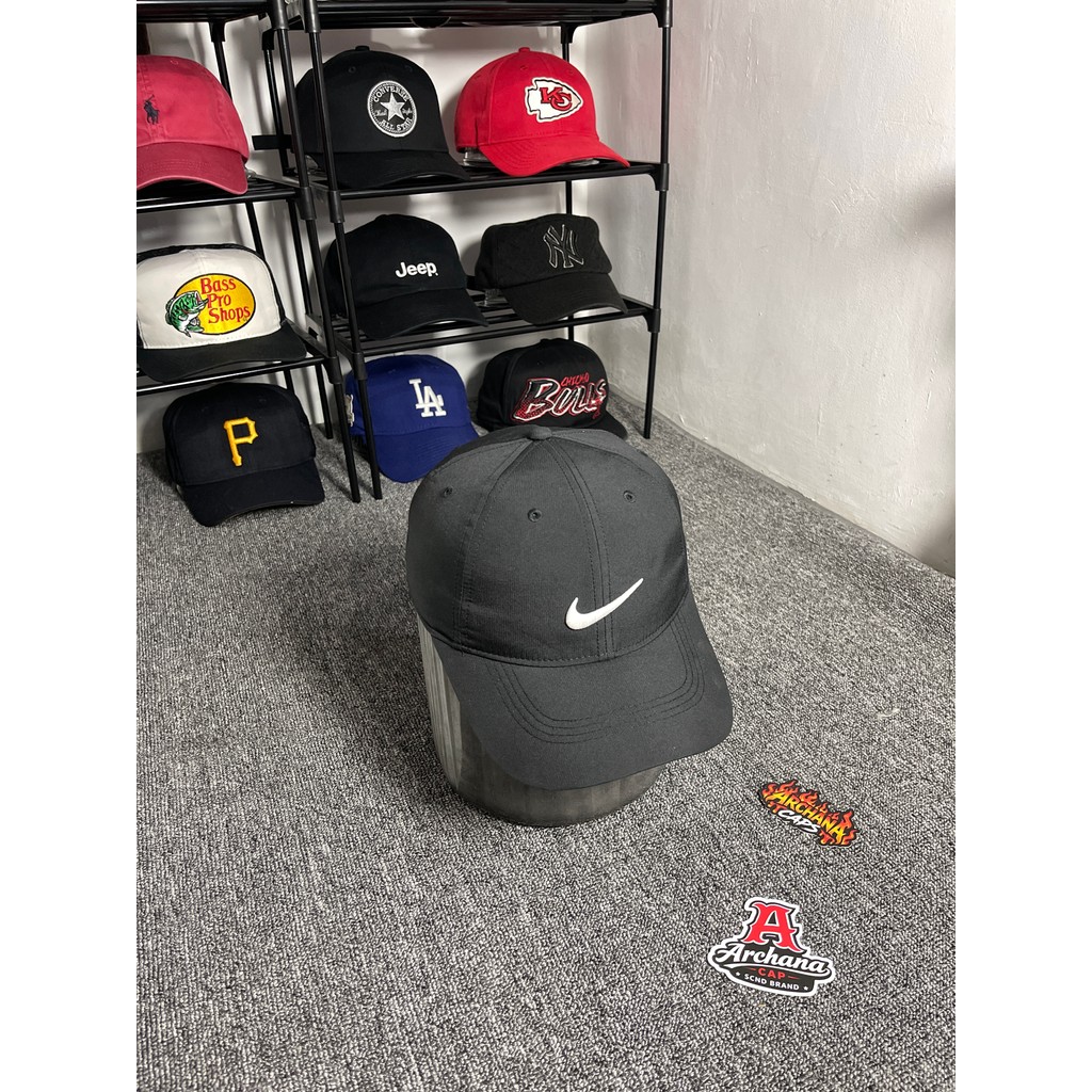 Topi Nike Running Black Dryfit Cap