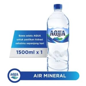 air botol air minerale AQUA 1500 ml / Aqua Botol