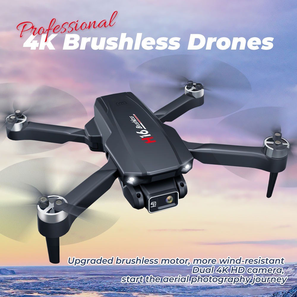 1 SIVERY Drone Dual Camera 4K Stunt Roll Optical Flow Hovering 1800mAh - H16