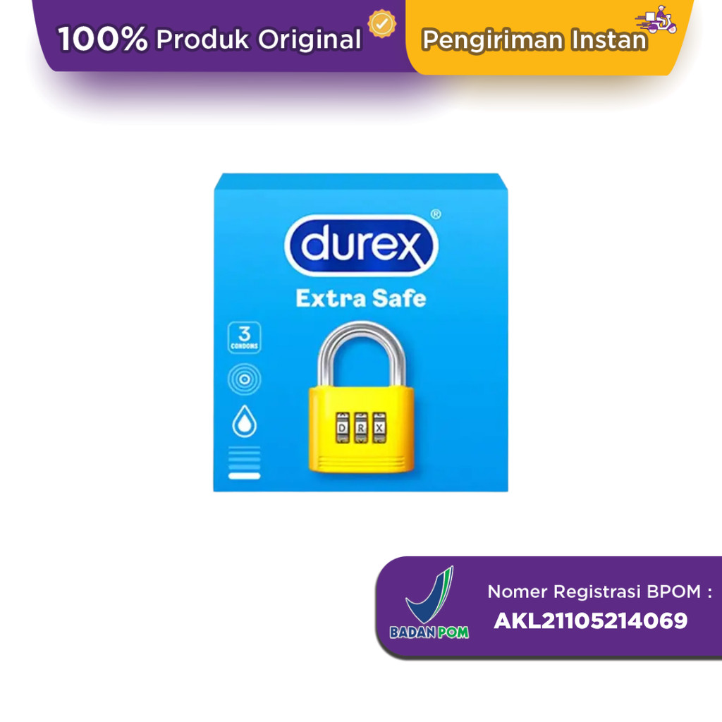Kondom Durex Extra Safe Isi 3