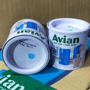 cat Avian kecil 100cc biru muda