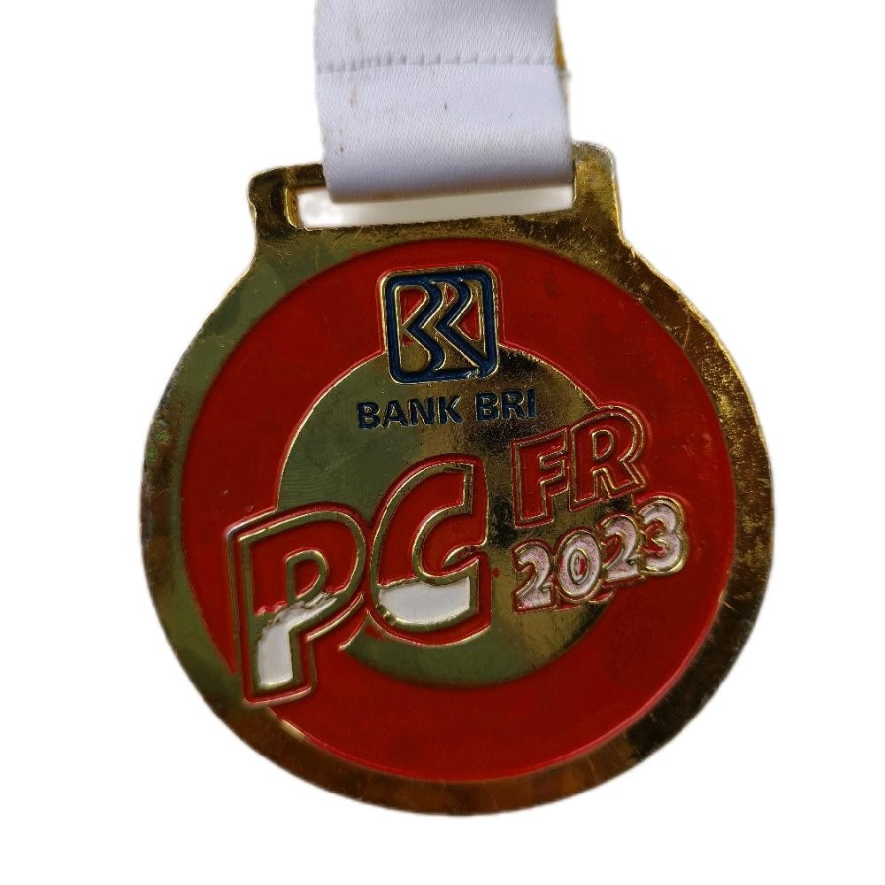 Medali Lari Unik Event Polres Cianjur - Medali Finisher- Medal Lari Original - Medali Panjangan | Me