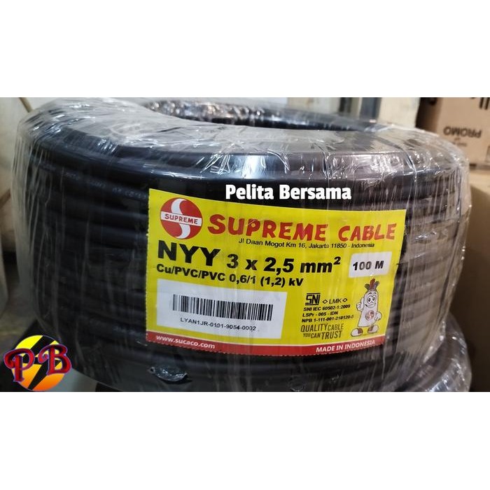 KABEL NYY 3 X 2.5 MM MERK SUPREME / KABEL NYY 3X2.5 SUPREME