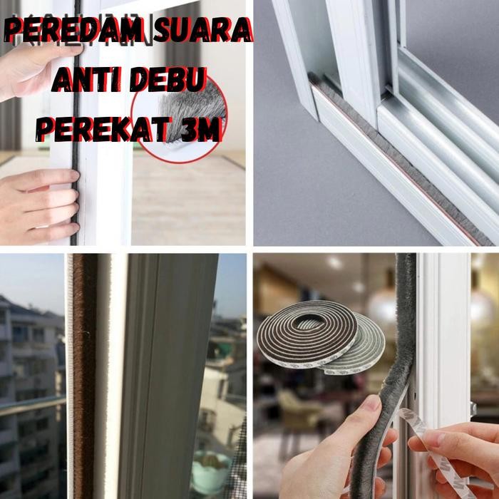 PREMIUM Original Door Window Seal 3M Moher Mohair Sliding Door Peredam Suara