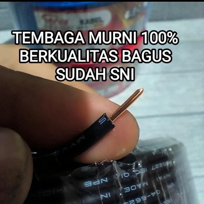 DYMA KABEL NYA 1.5MM TEMBAGA MURNI FULL SNI LMK 1ROLL 50 YARD FULL