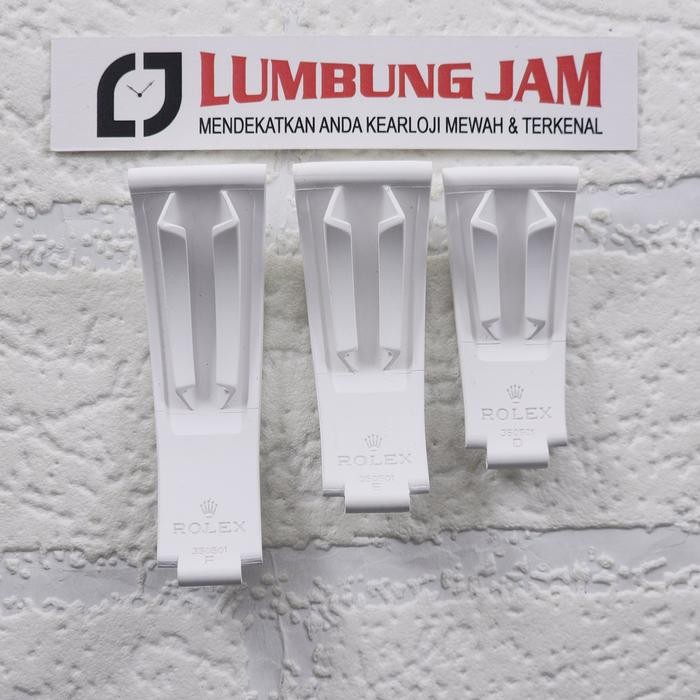 AKSESORIS OYSTERFLEX WHITE RUBBER STRAP FOR ROLEX 20mm